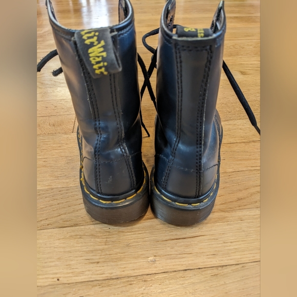 Dr. Martens 1460 Navy leather combat boots - Picture 3 of 4
